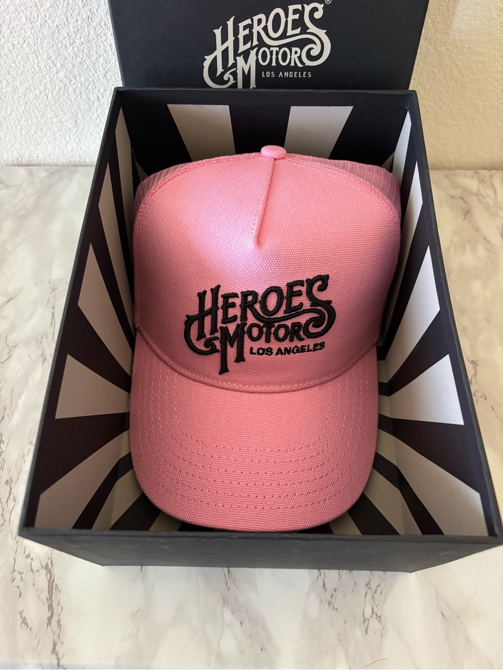 Heroes Motors Pink Trucker Hat